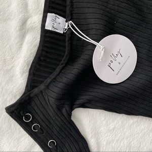 nwt princess polly off the shoulder ribbed top